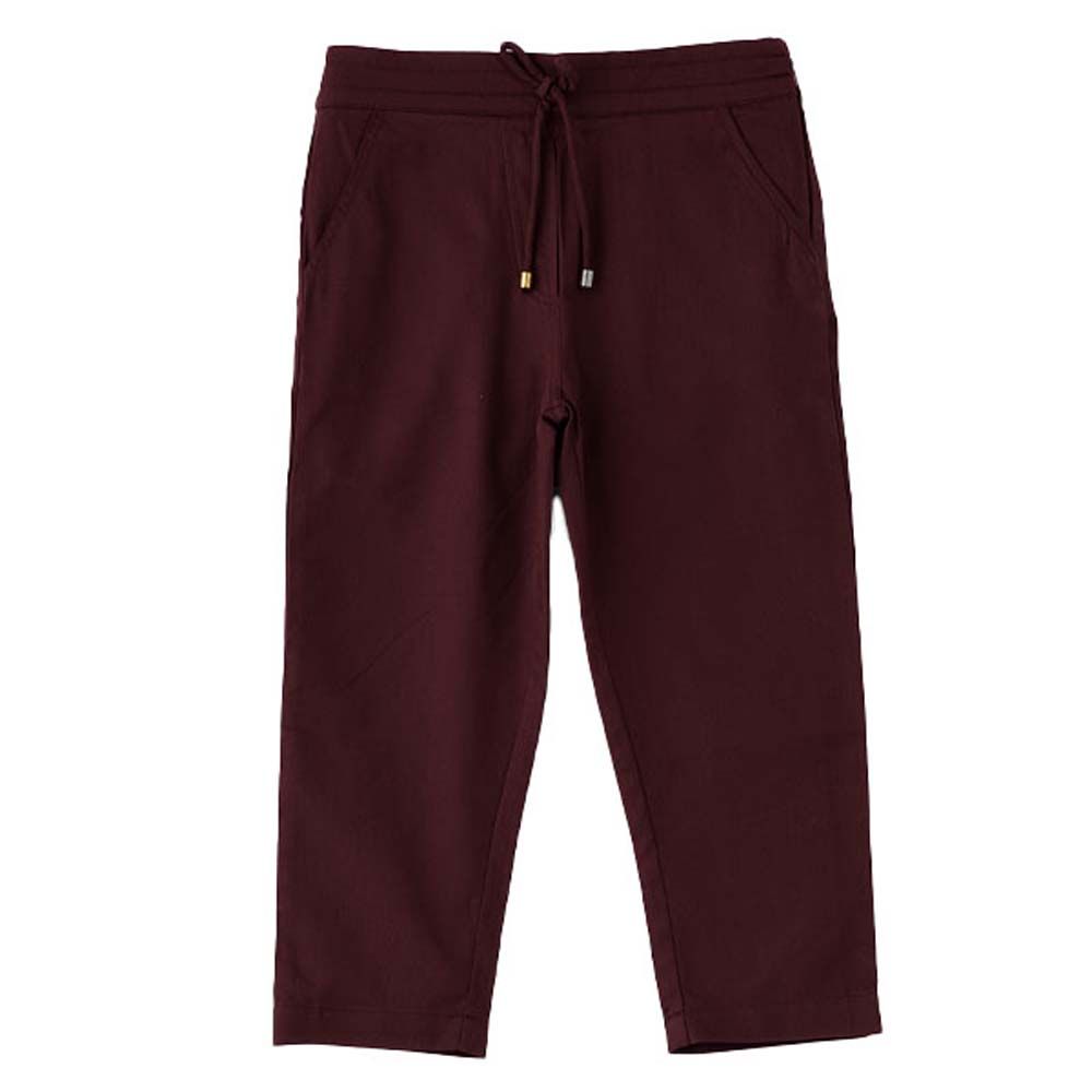 Jelliene - Girls Woven Bottom w/ Draw Cord - Maroon