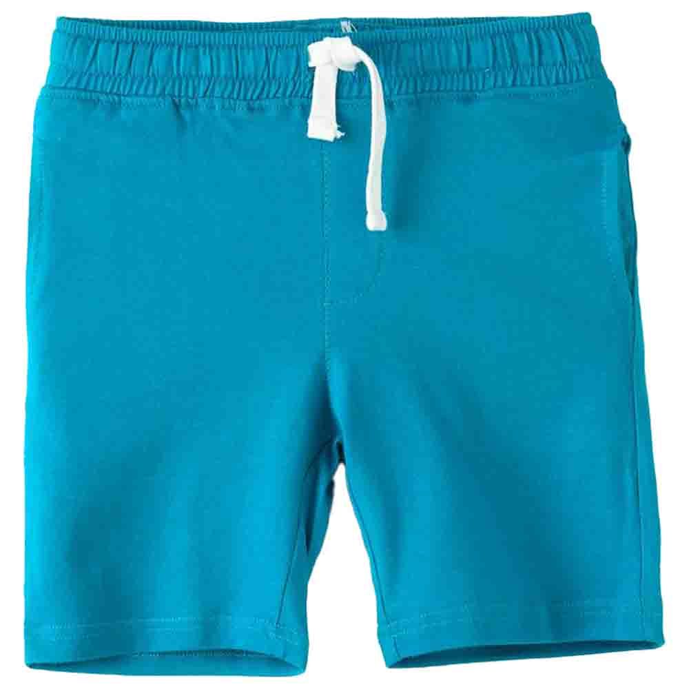 Jam - Solid Knitted Shorts - Blue