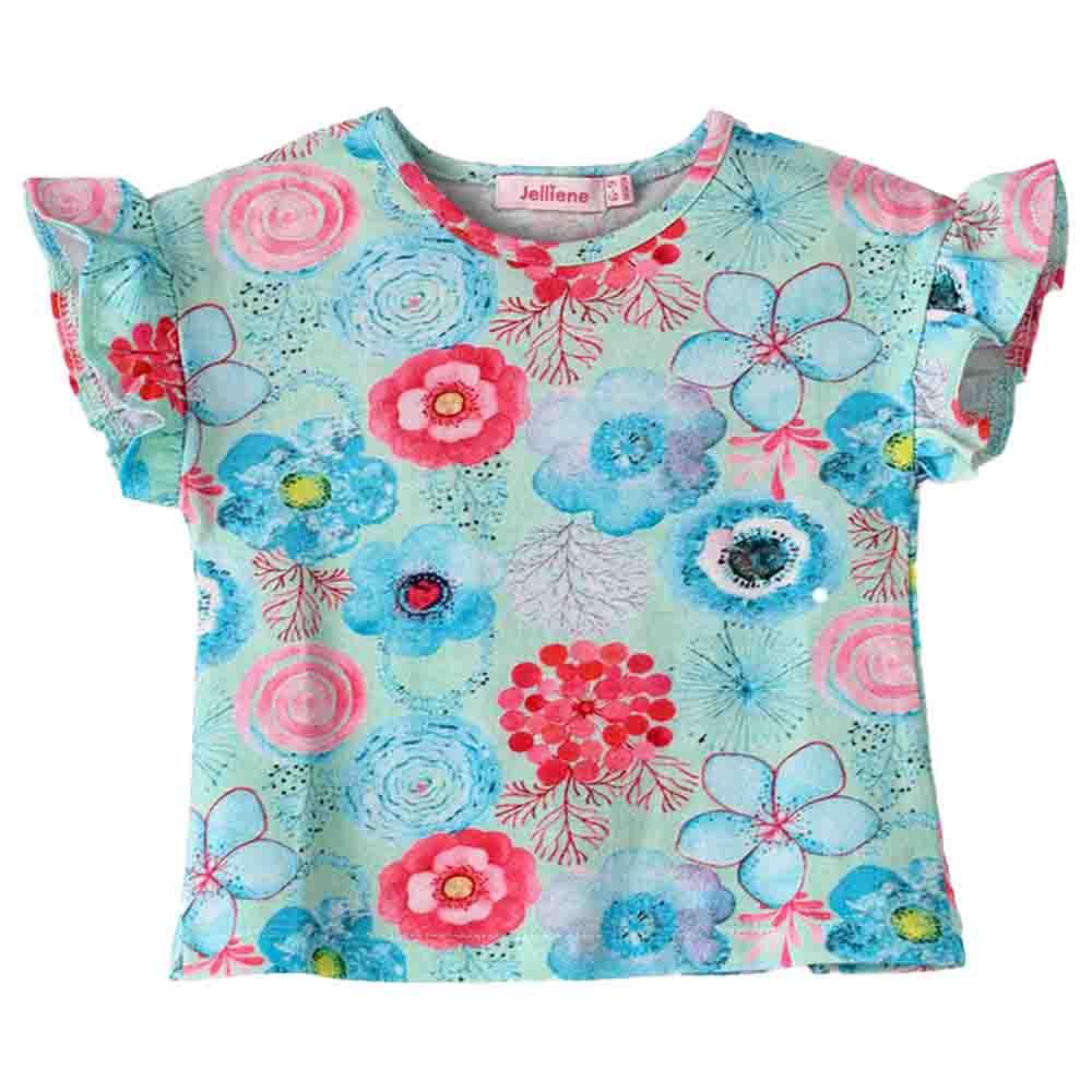 Jelliene - Aop Knit Printed Top