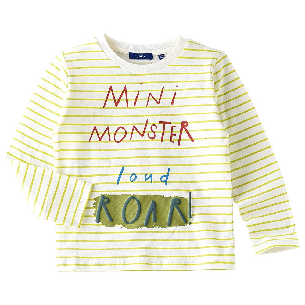 Jam - Mini Monster Print Top - Cream