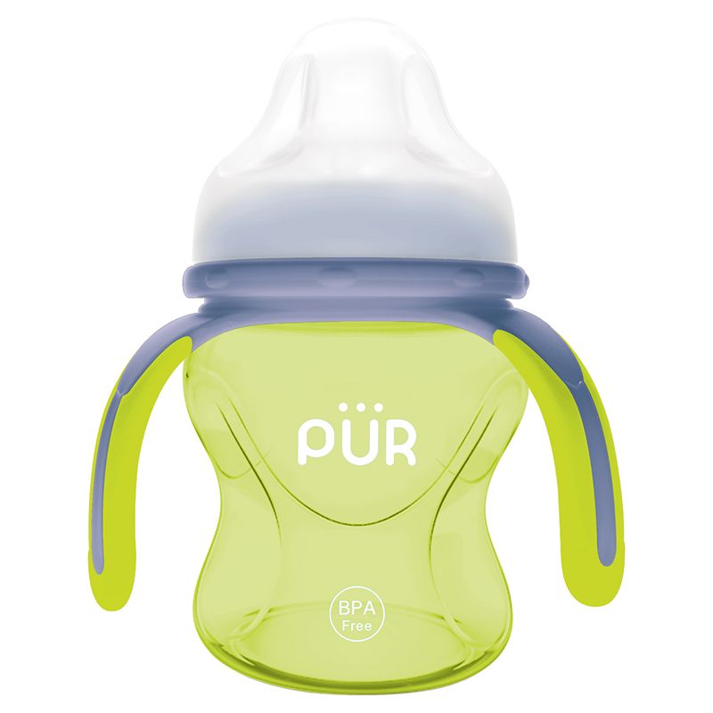 PUR - Natural Grasp Cup W/ Spout & Handle 5oz - Green