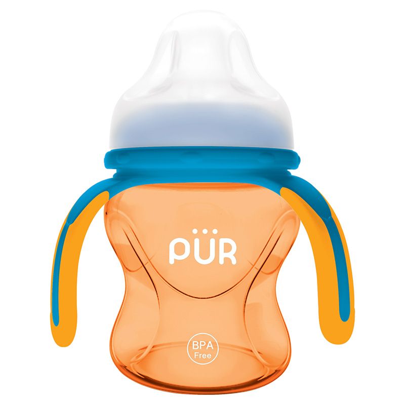 PUR - Natural Grasp Cup W/ Spout & Handle 5oz - Orange