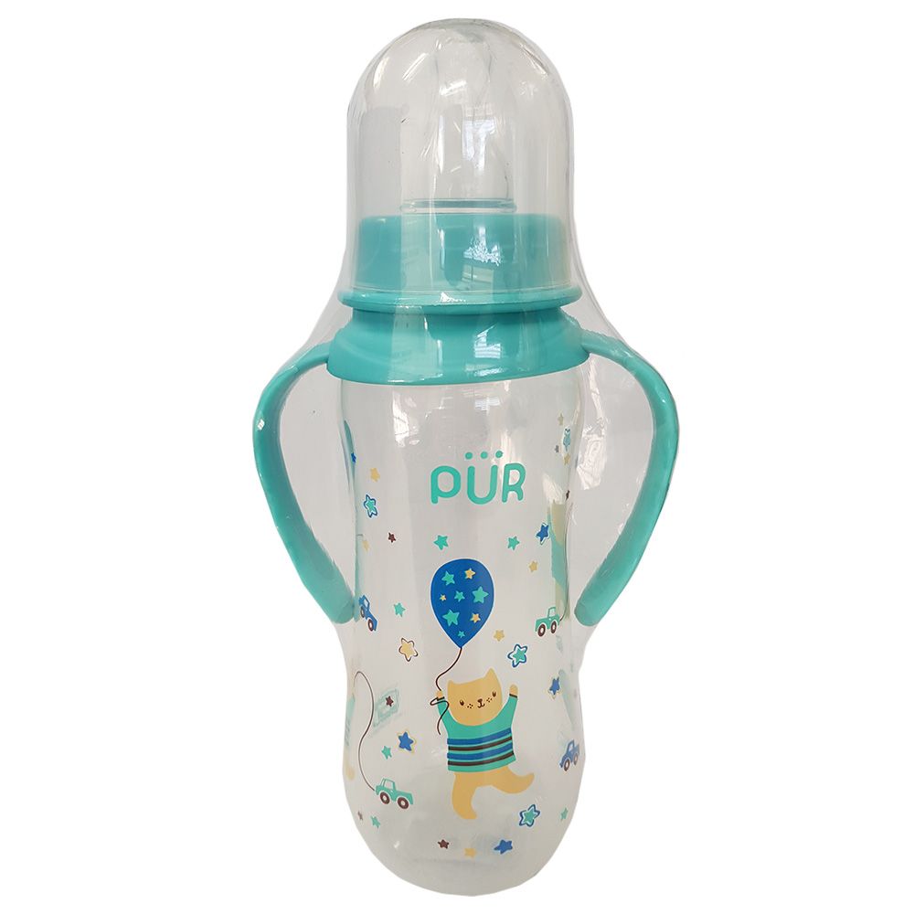 PUR - Bottle with Handle 9oz/250ml - Blue and Green