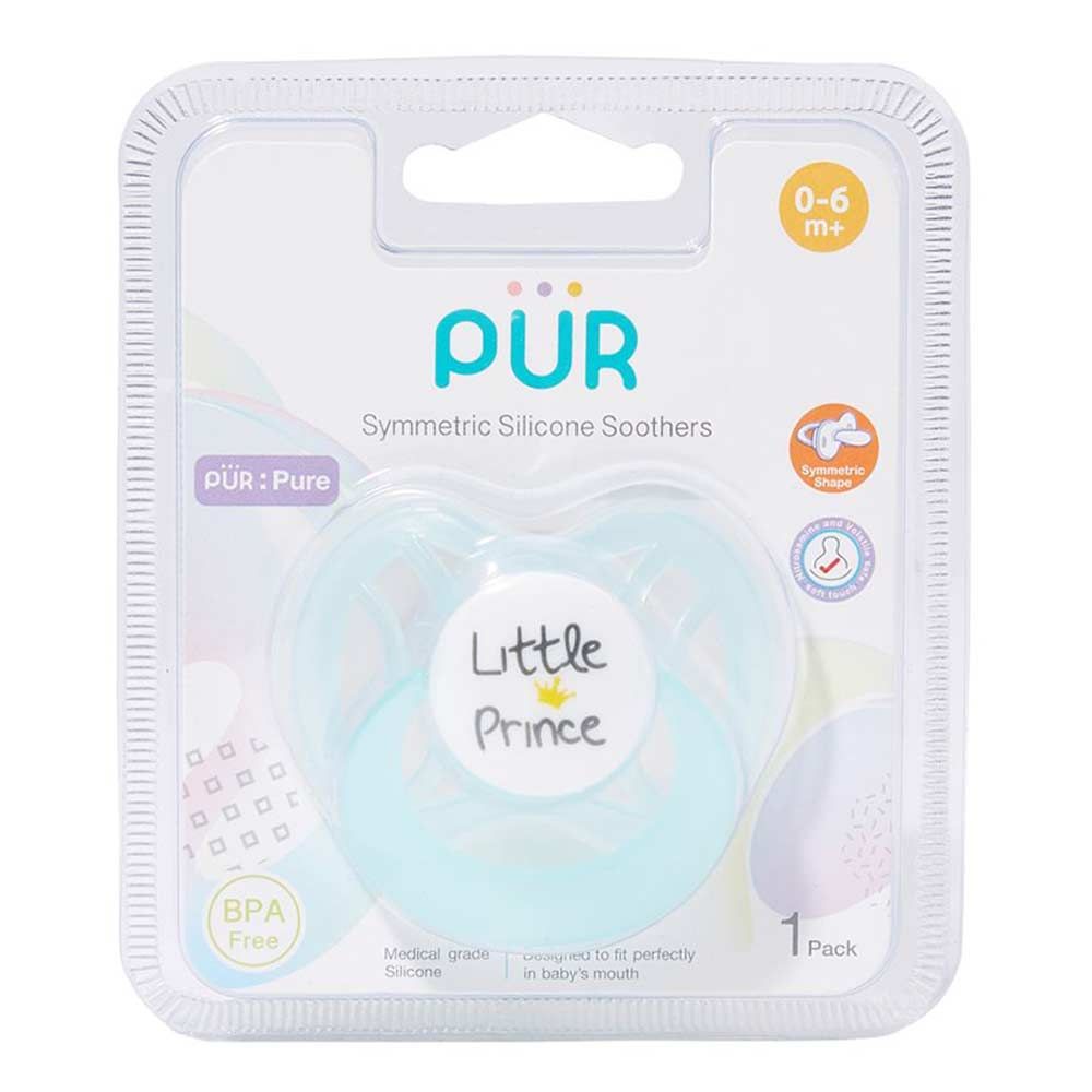 PUR - Symmetric Silicone Soother - Green_0-6m