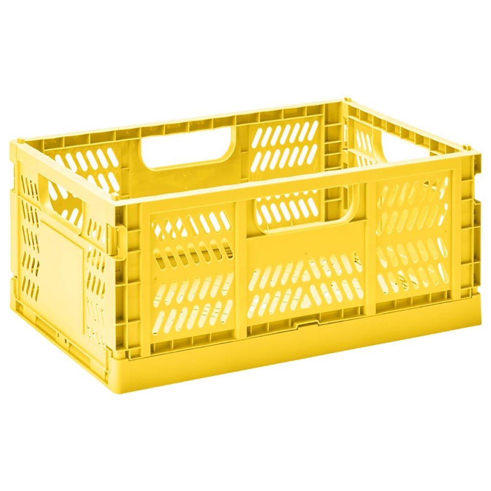 3 Sprouts - Modern Folding Crate - Large - Yellow