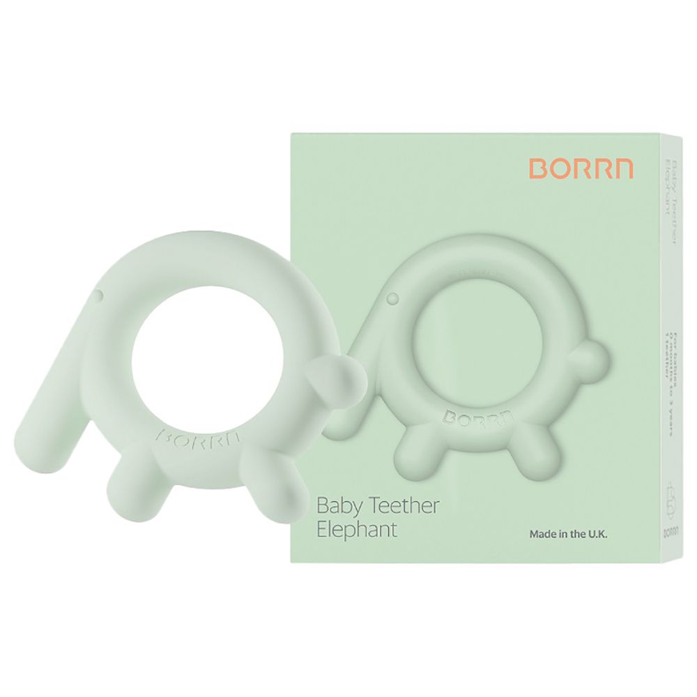 BORRN - Silicone BPA Free Non-Toxic Teether Elephant