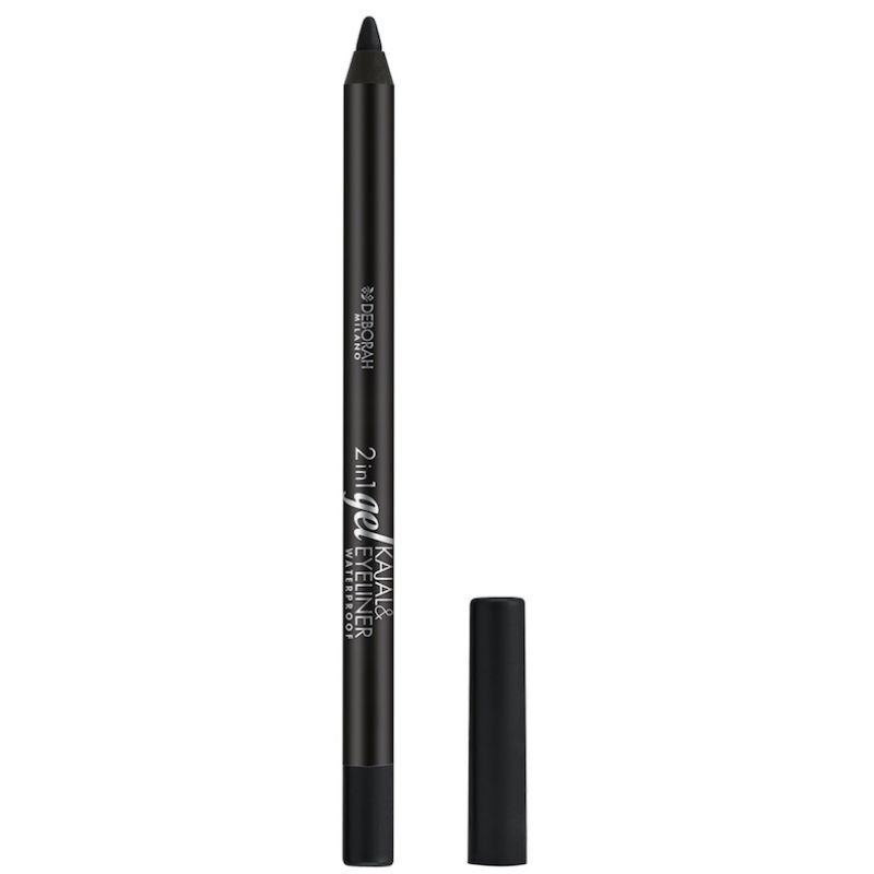 Deborah Milano - 2-in-1 Gel Kajal & Eyeliner Pencil 01 Black