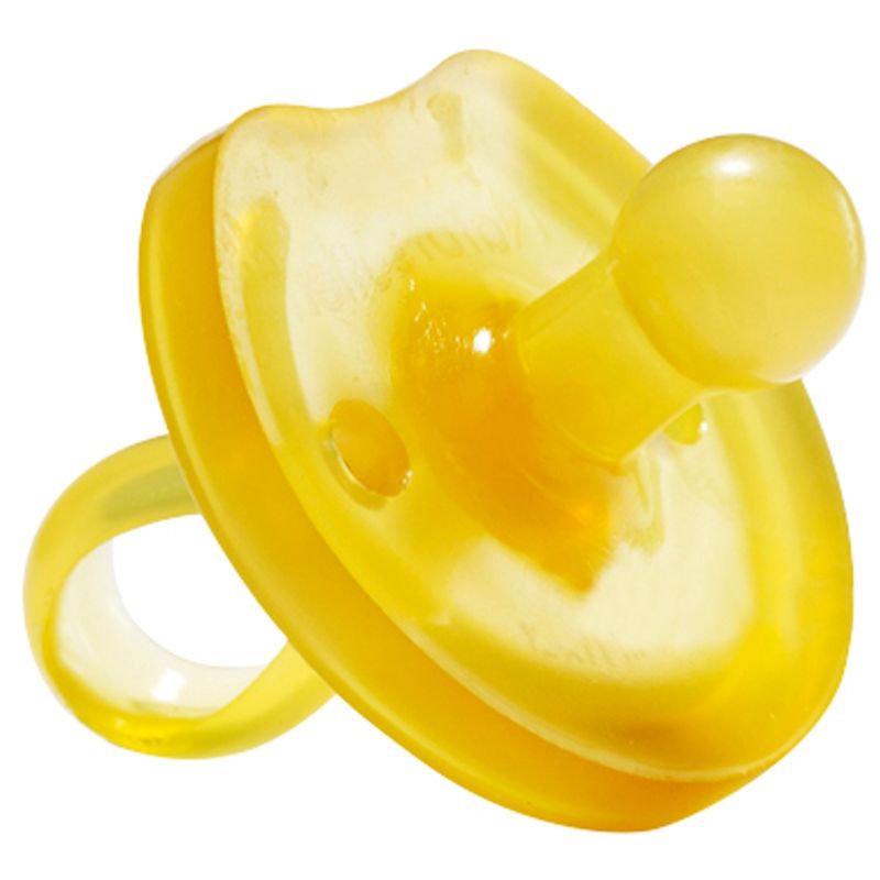 Natural Rubber Round Pacifier - Butterfly Shape