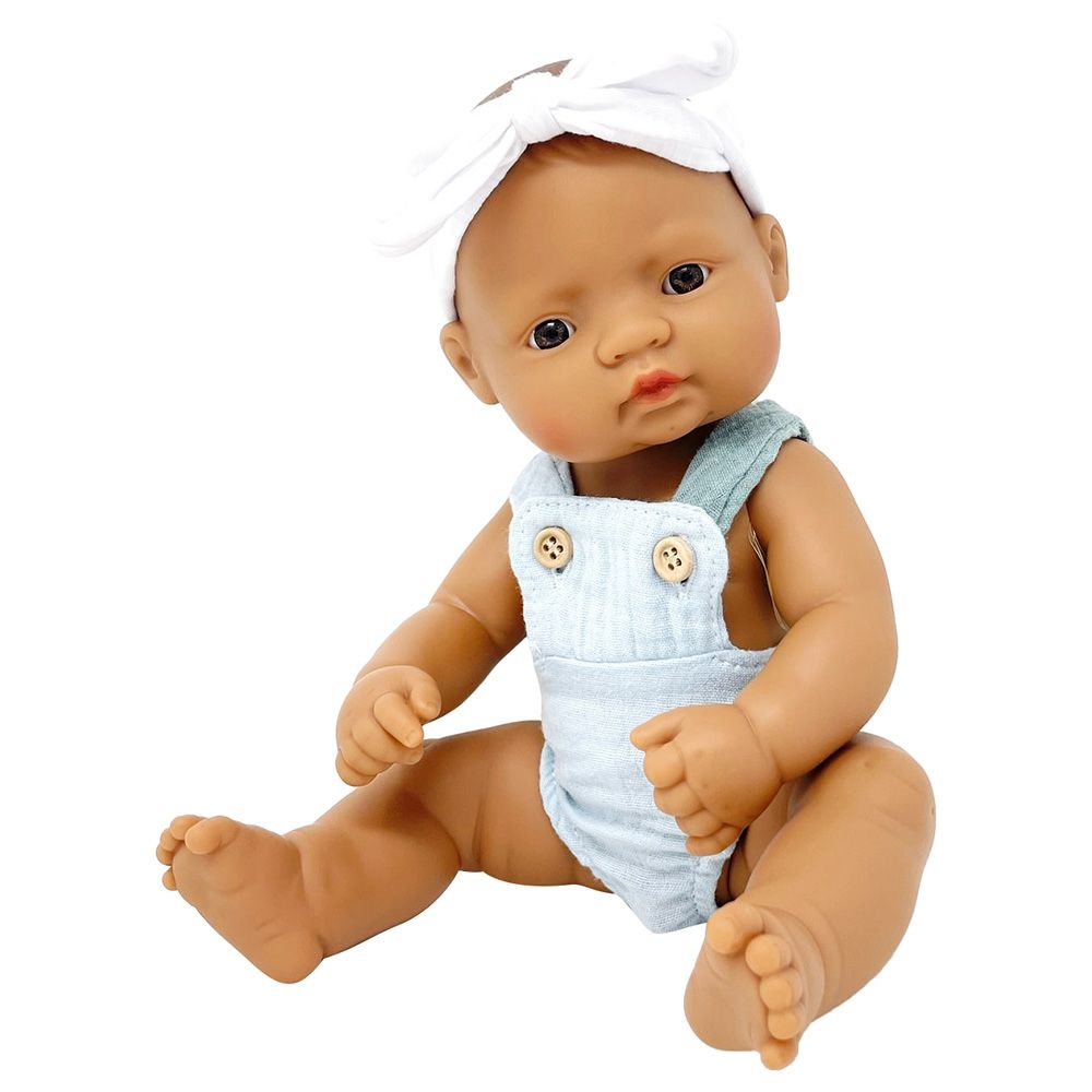 Miniland Baby - Hispanic Girl Doll - 32cm - Brown