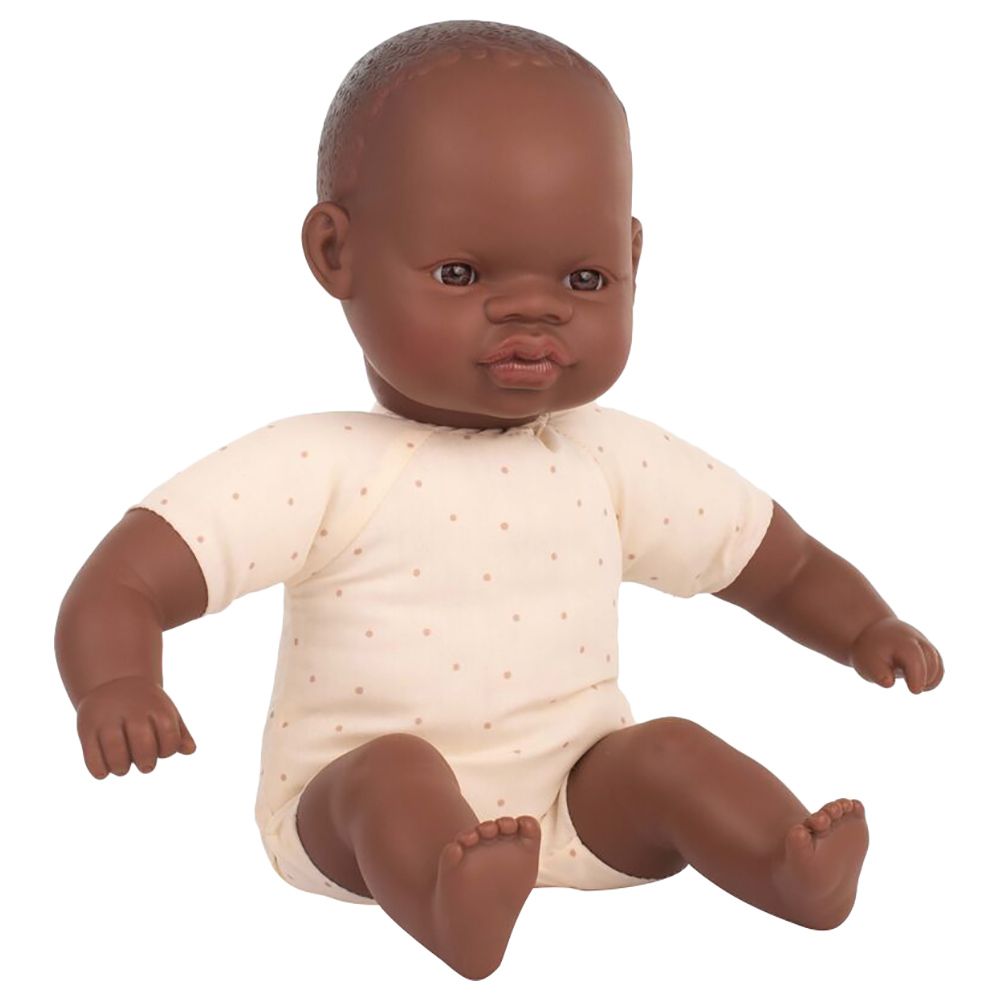 Miniland Baby - African Soft Body Doll - 32cm - Brown