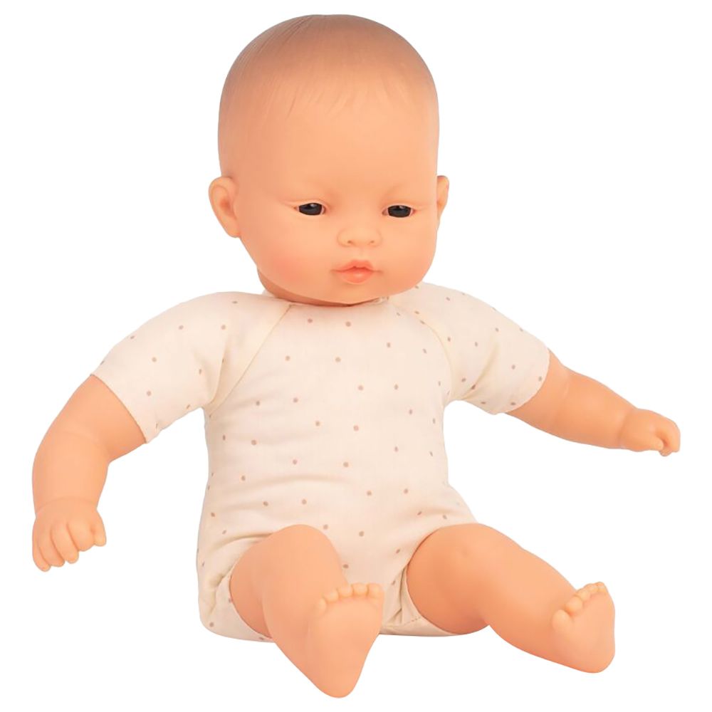 Miniland Baby - Asian Soft Body Doll - 32cm - Brown