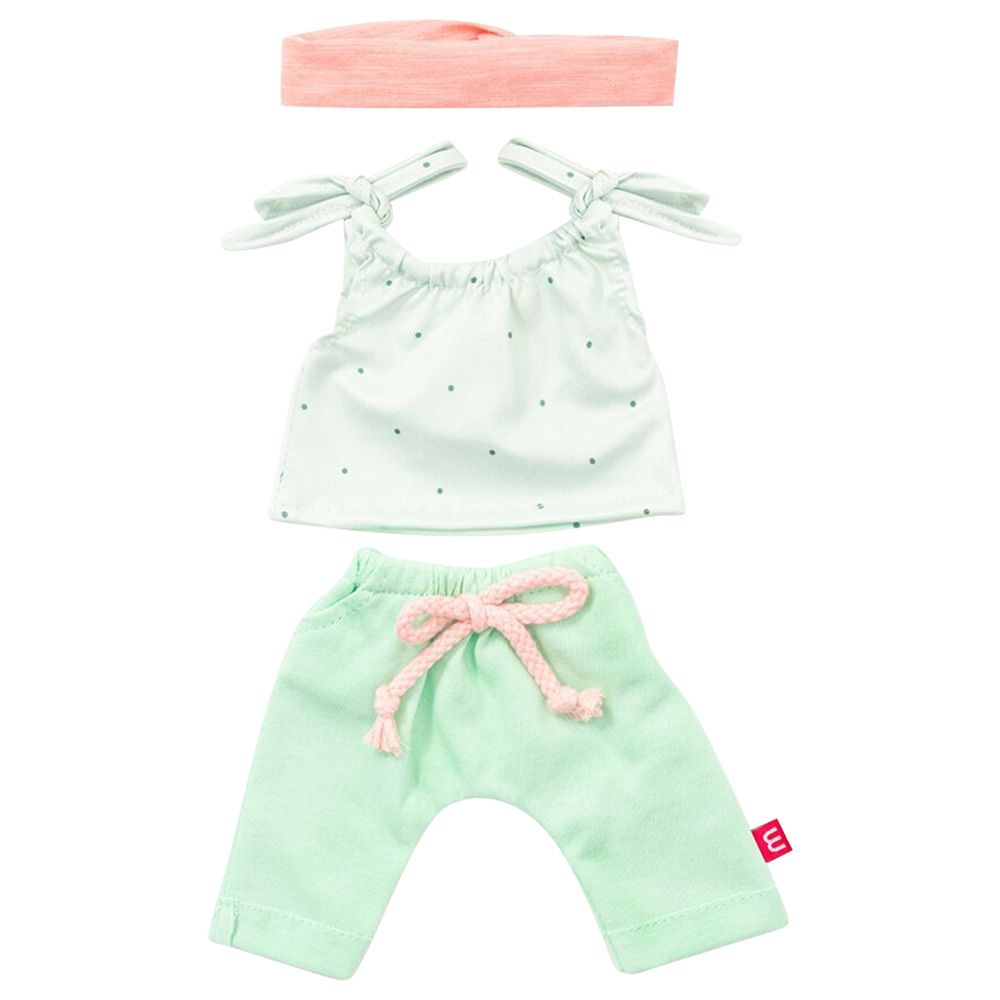 Miniland Baby - Forest Girl Outfit Set For Doll - 38cm - Green