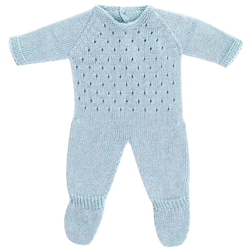 Miniland Baby - Knitted Pyjama For Doll - 38cm - Blue