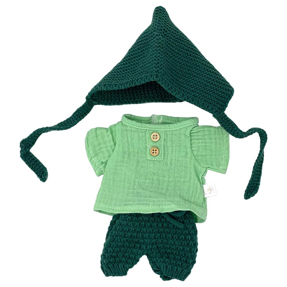 Miniland Baby - Forest Boy Outfit Set For Doll - 32cm - Green