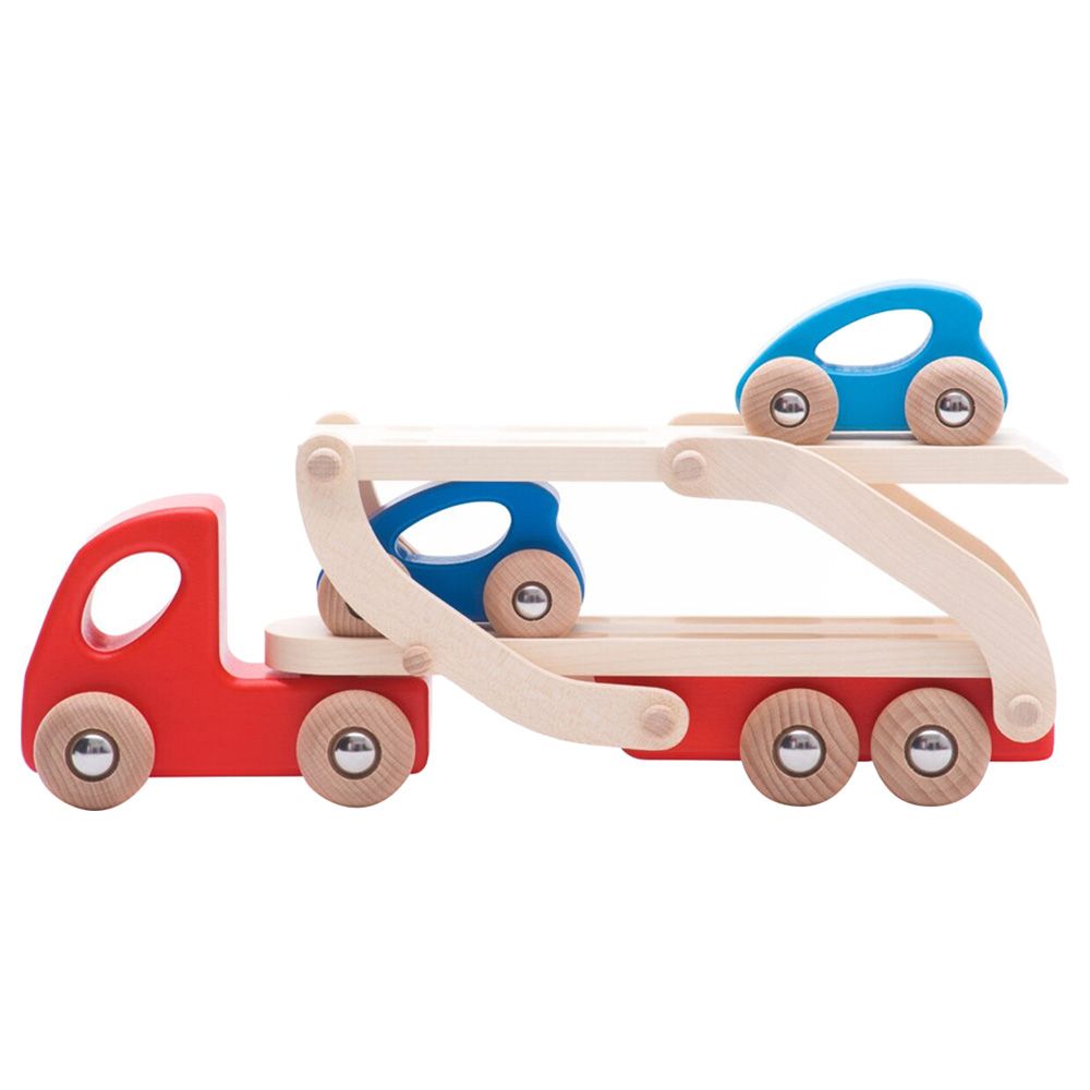 BAJO - Eco Autotransporter Wooden Set