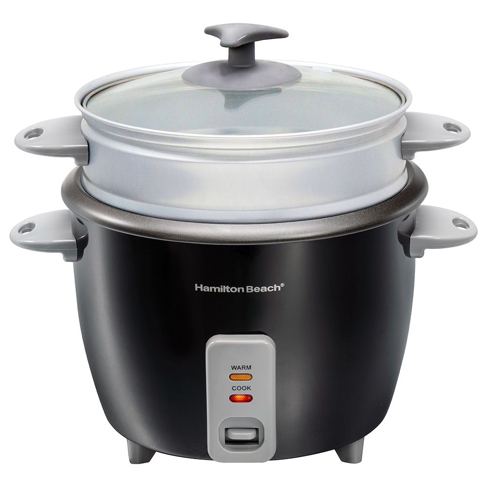 Hamilton Beach - Rice Cooker & Steamer 1.5L - Black