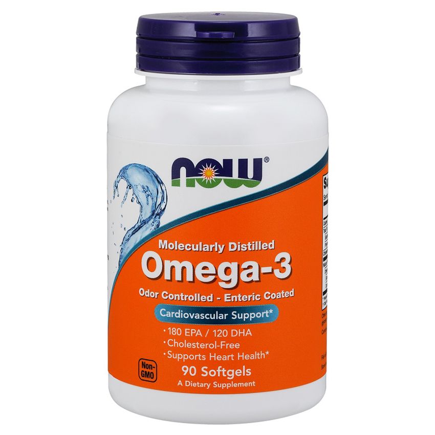 NOW - Omega-3 1000 mg Enteric Coated 90 Softgels