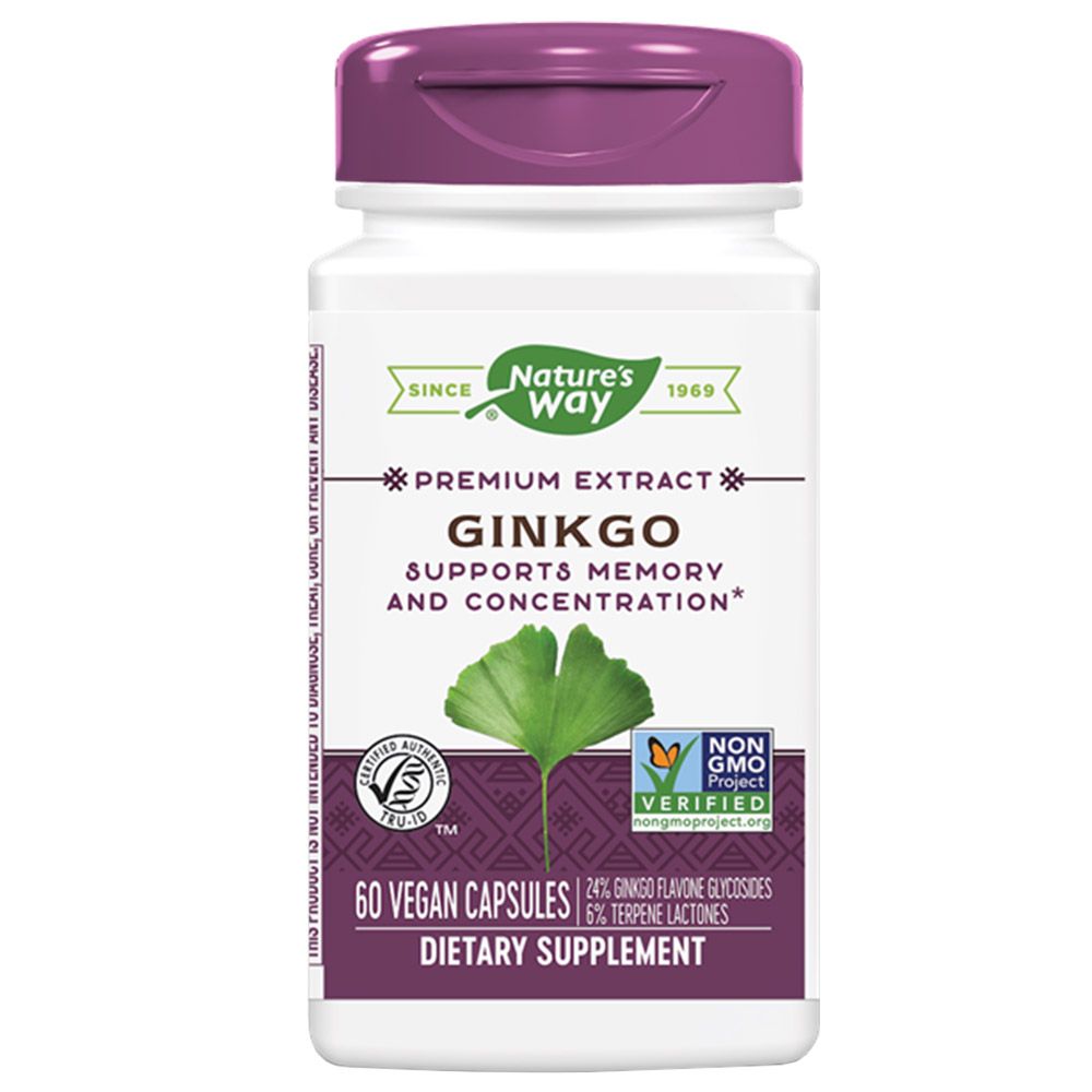 Natures Way - Ginkgo 60 Vegan capsules