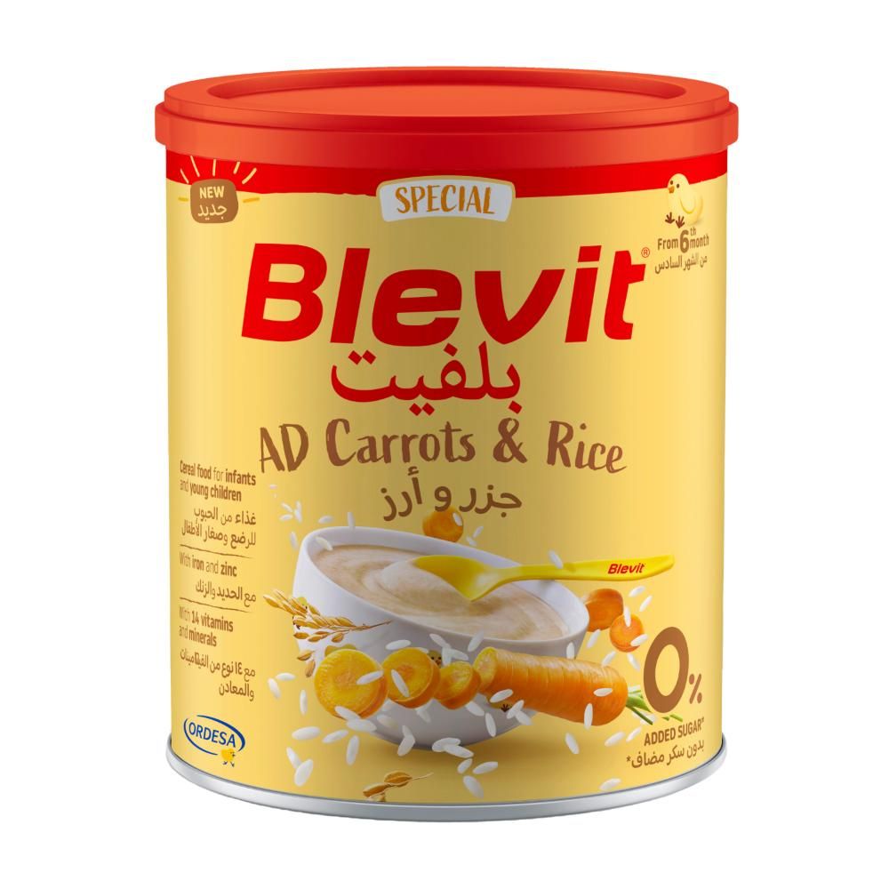 Ordesa - Blevit AD Carrots & Rice Cereal - 250g