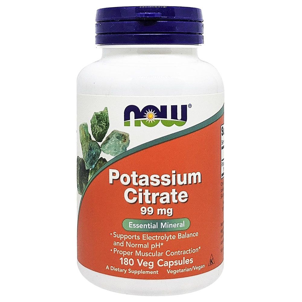 Now Foods - Potassium Citrate 99Mg 180 Veg Capsules