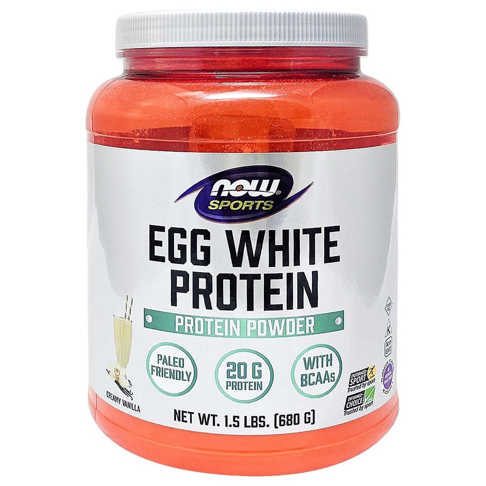 Now Foods - Egg White Protein Creamy Vanilla Powder 1.5 Lbs