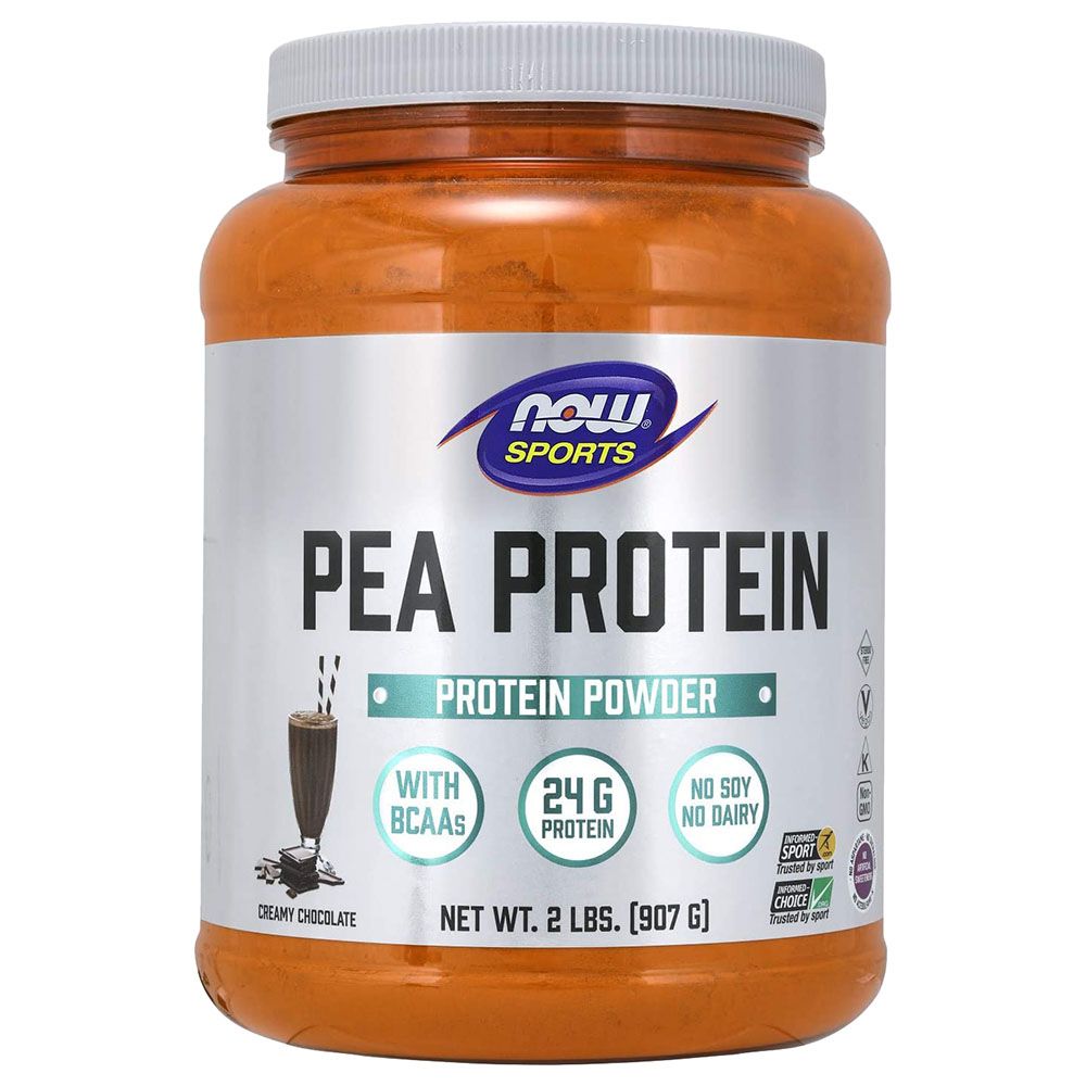 Now Foods - Sports Pea Protein Creamy Chocolate Powder 2 Lbs