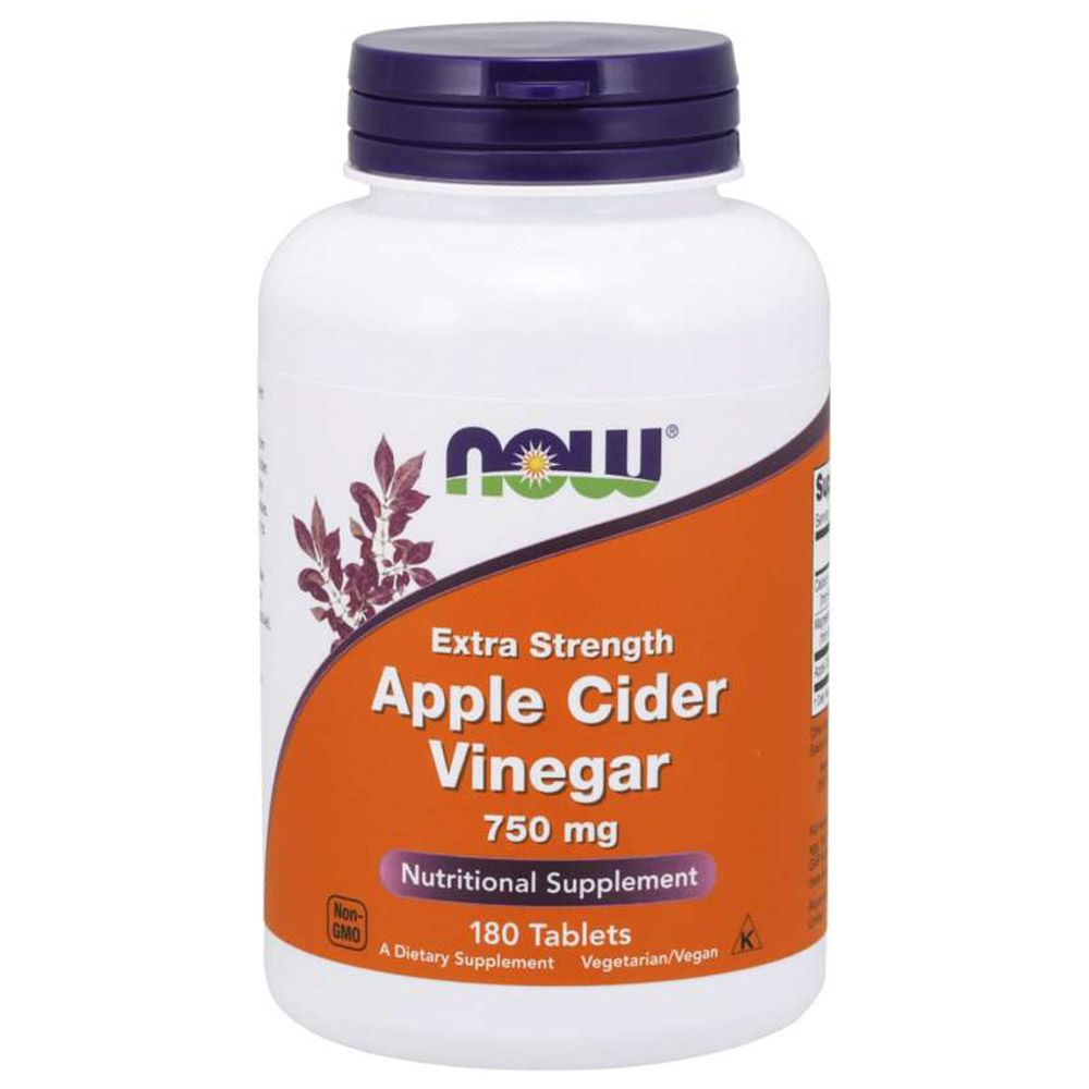 Now Apple Cider Vinegar Extra Strength 750mg - 180 Tablets