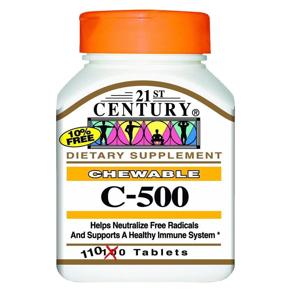 21st Century - C-500 mg Orange Flavor Chewables 110 Count