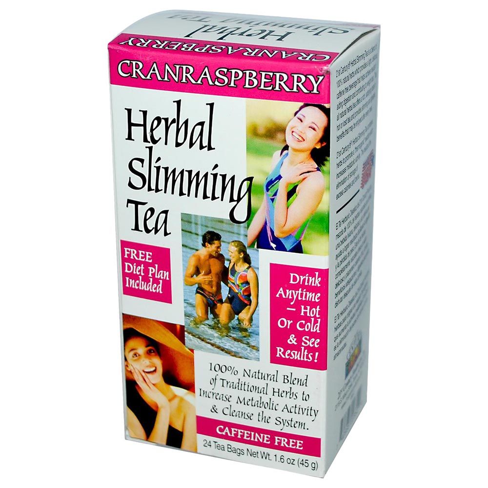 21st Century Herbal Slimming Tea Cranraspberry 24 Bags