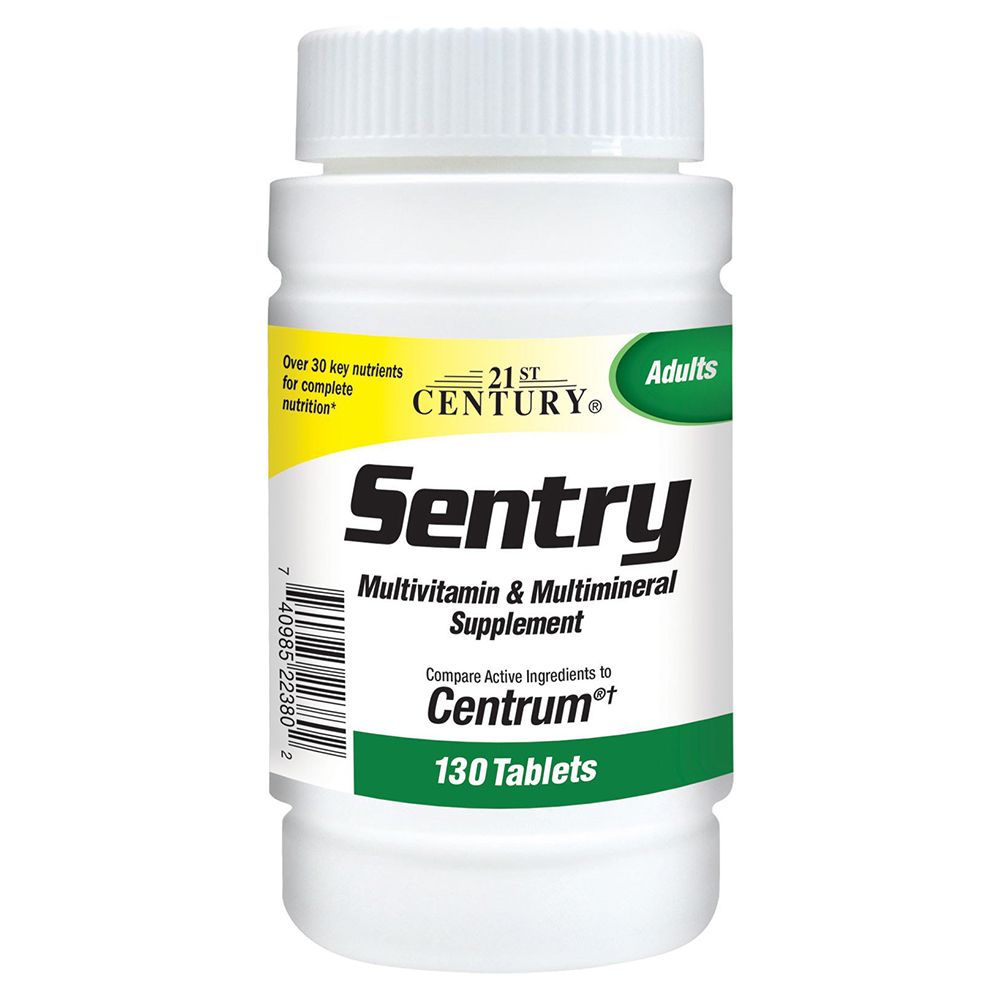 21st Century - Sentry Tabs 130 Count