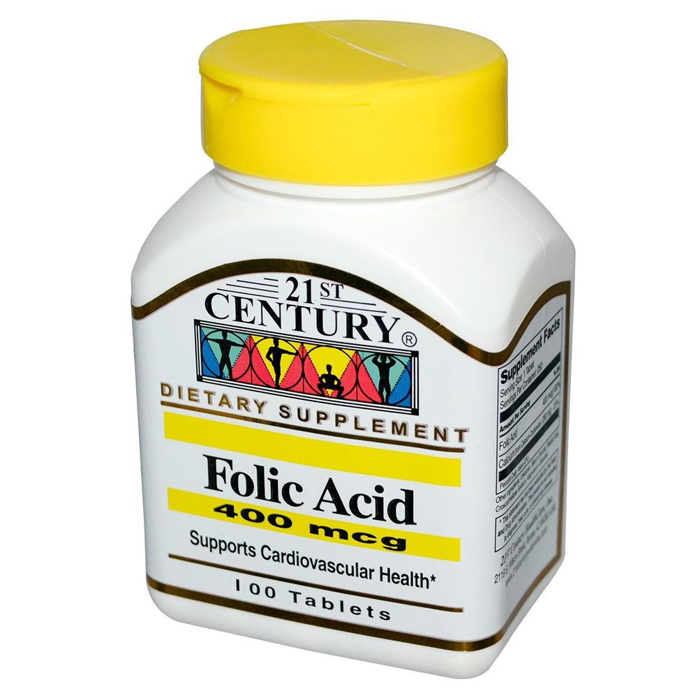 21st Century - Folic Acid 400 mcg Tabs 100 Count