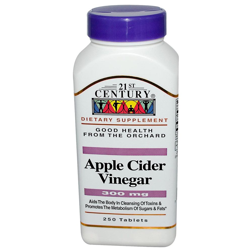 21st Century - Apple Cider Vinegar 300Mg 250 Tablets