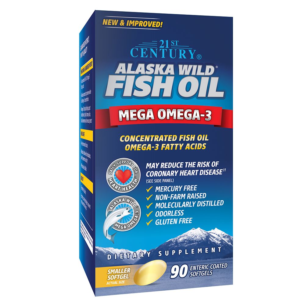 21st Century - Alaska Wild Fish Oil Softgels 90 Count