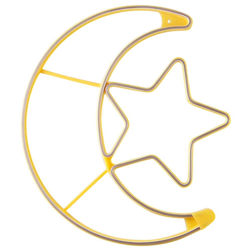 HilalFul - Star Shaped LED Crescent- 60 x 150 x 1.7 cm