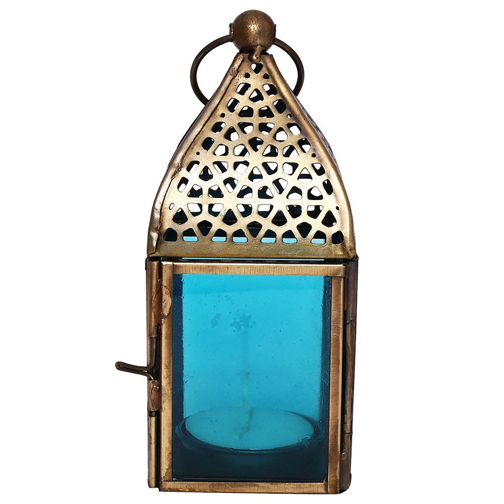 HilalFul - Authentic Handmade Lantern - S - Turquoise