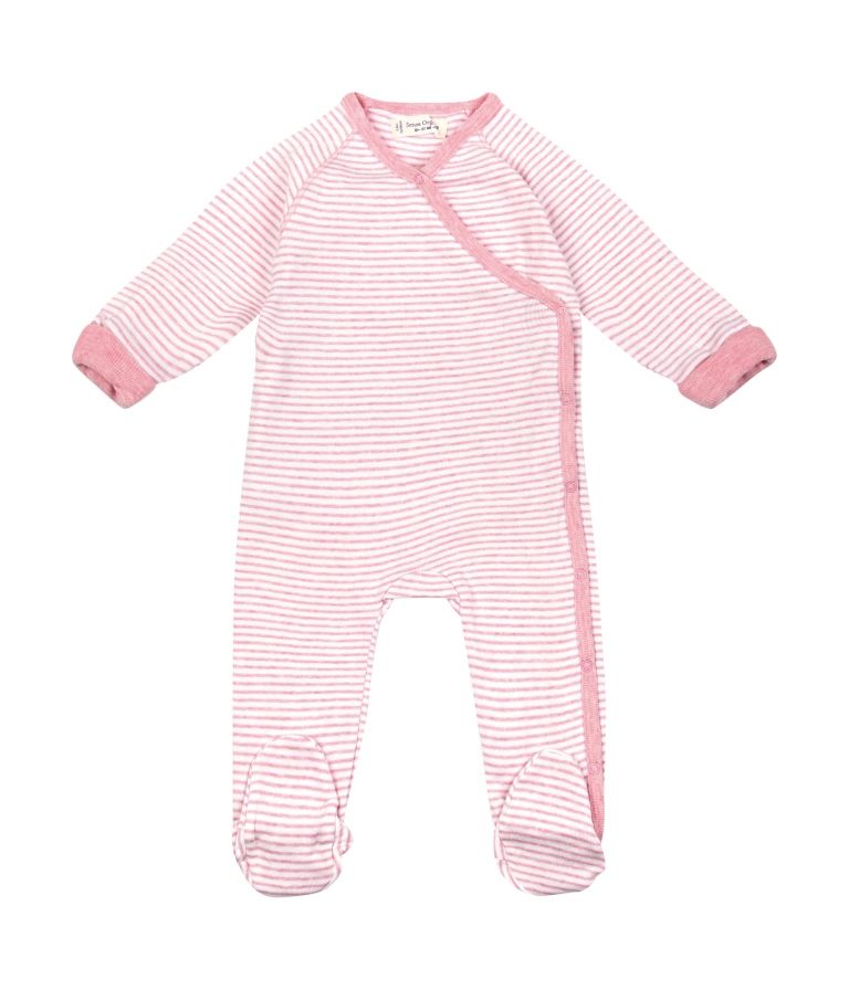 Sense Organics Renuka Wrap Growsuit Footed - Pink