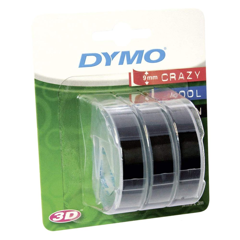 DYMO - 3D Embosser Tape 9mm 3pc - Black