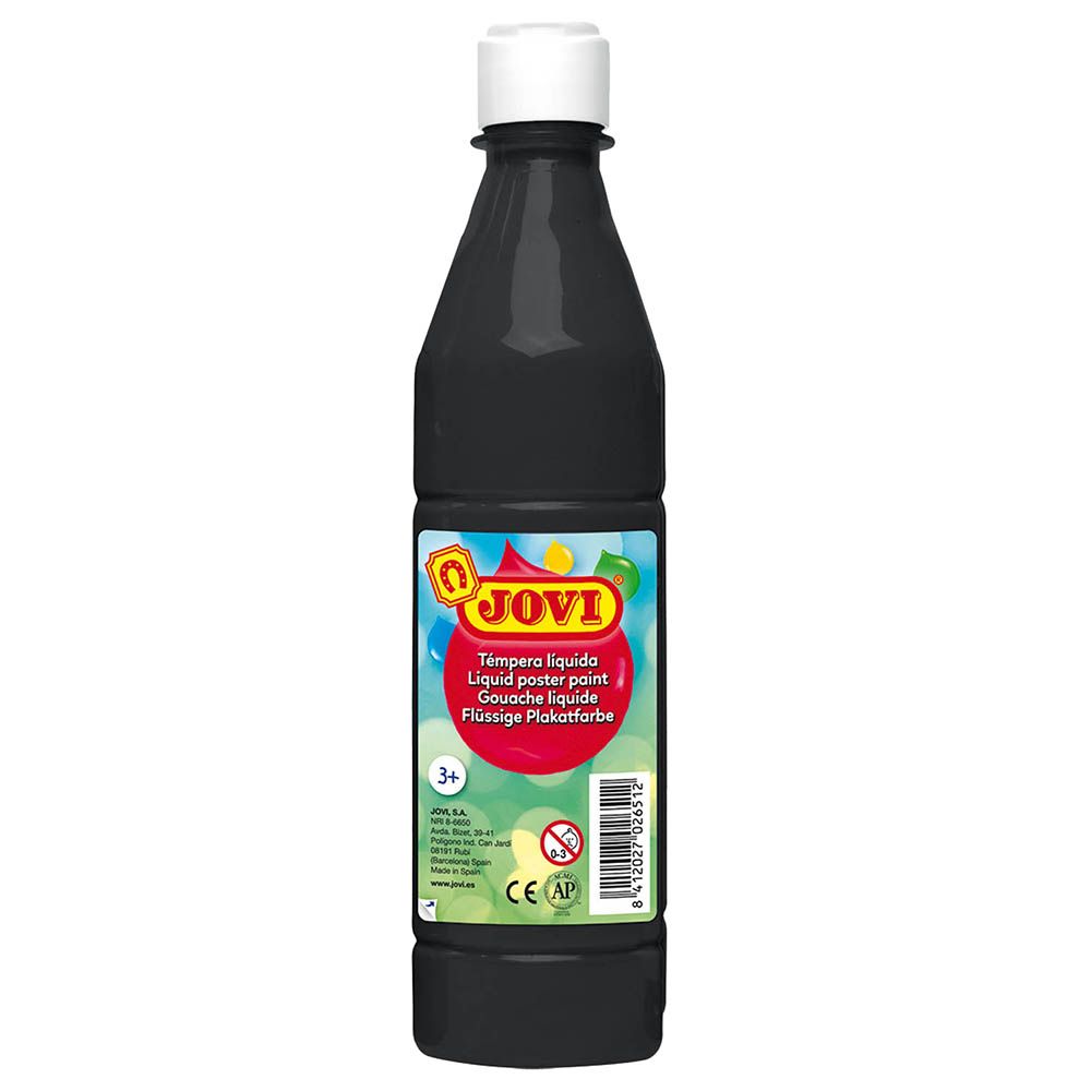 Jovi - Liquid Poster Paint Bottle 500ml - Black