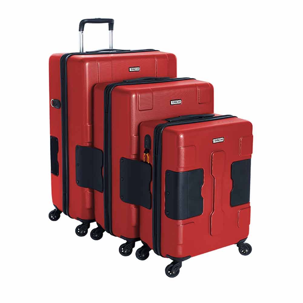 TACH Luggage - Connectable Luggage 3pc-Set - Wine Red