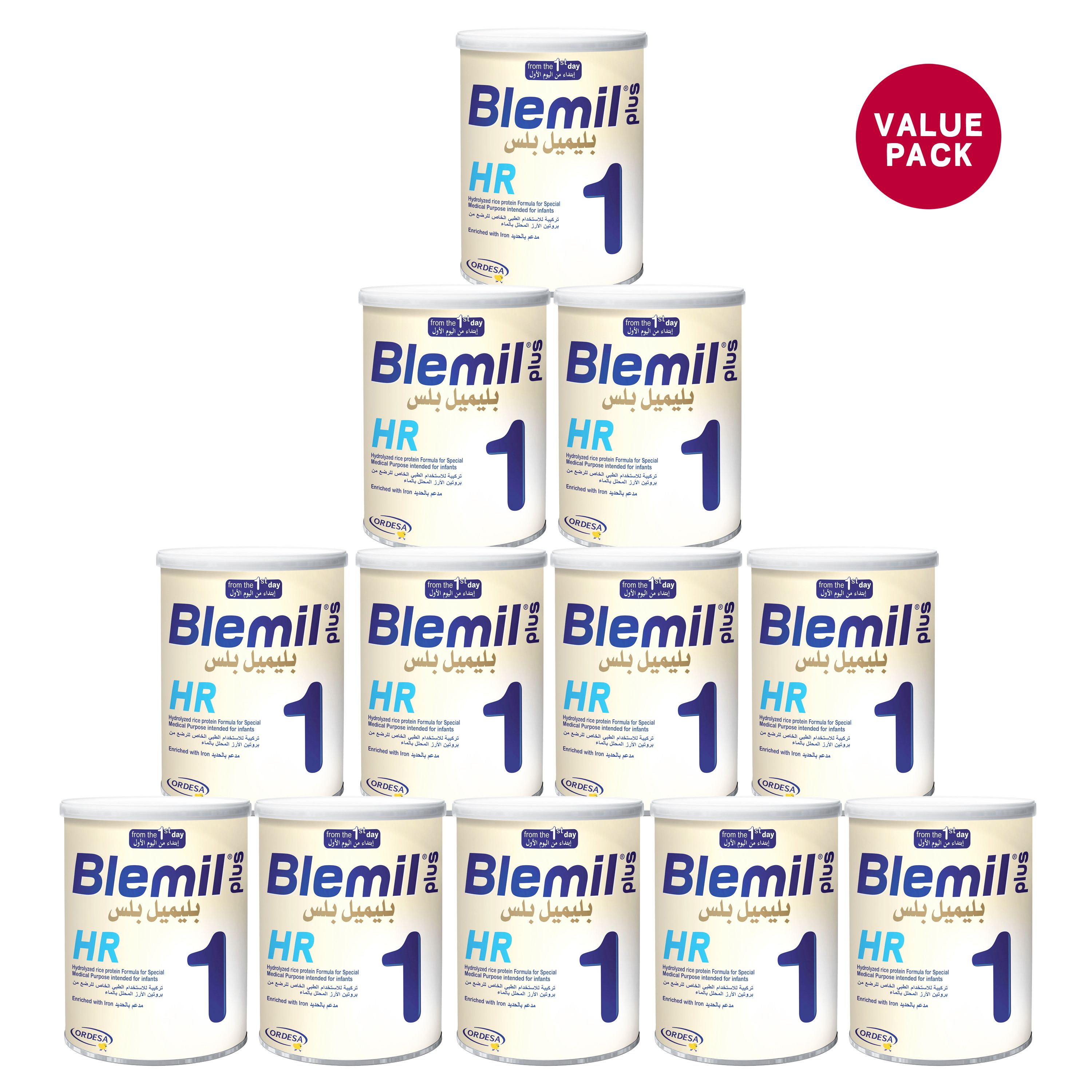 Blemil Plus 1HR Infant Formula - 400g (Pack of 12)