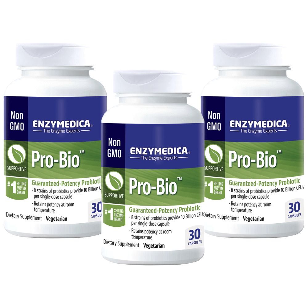 Enzymedica - Pro-Bio 30 Capsules Pack of 3