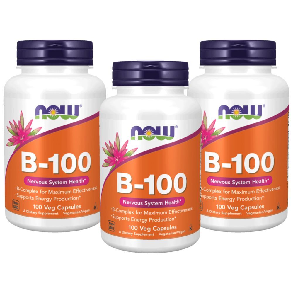 Now Foods Vitamin B-100 100 Capsules Pack of 3