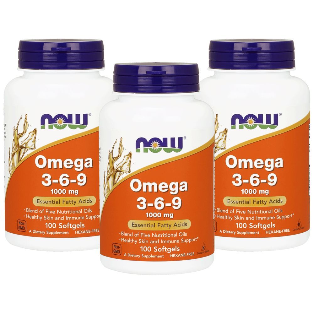 Now Foods Omega-3 Molecularly Distilled 100 Softgels 3pcs