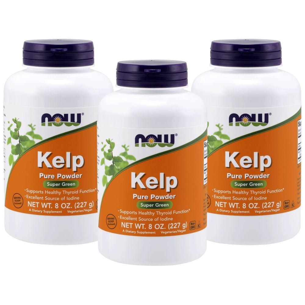 Now Foods Organic Kelp Powder 8 Oz Pack of 3