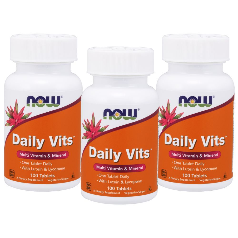 Now Foods Daily Vits 100 Tablets Pack of 3