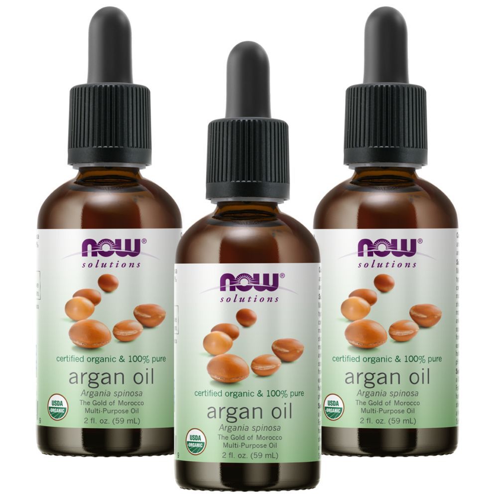 Now Solutions, Argan Oil Organic 2 Fl. Oz. Pack of 3