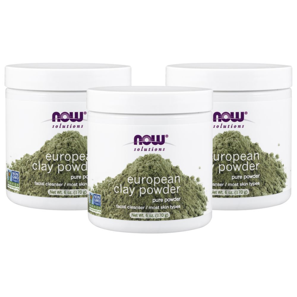 Now Solutions, European Clay Powder 6 Oz. Pack of 3