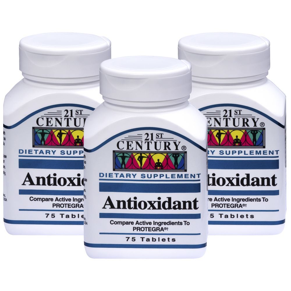 21st Century - Antioxidant 75 Tablets Pack of 3