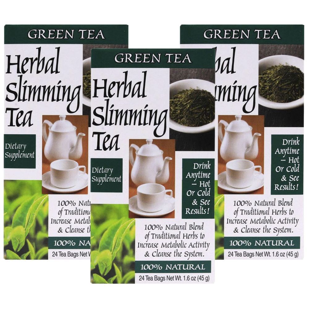 21st Century - Slimming Green Tea 24 Tea Bags Pack of 3