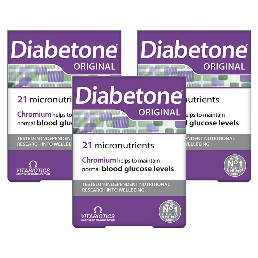 Vitabiotics - Diabetone - 30 Tablets - Pack of 3